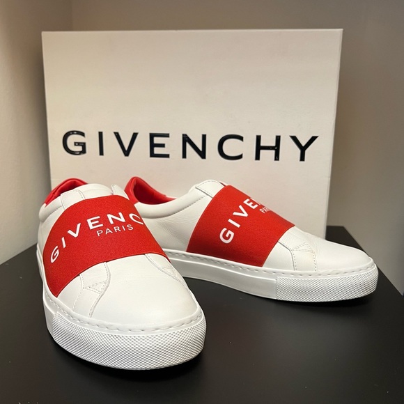 Givenchy Red/White Shoes | Urban Street Sneakers | Size 37.5 - Picture 1 of 10